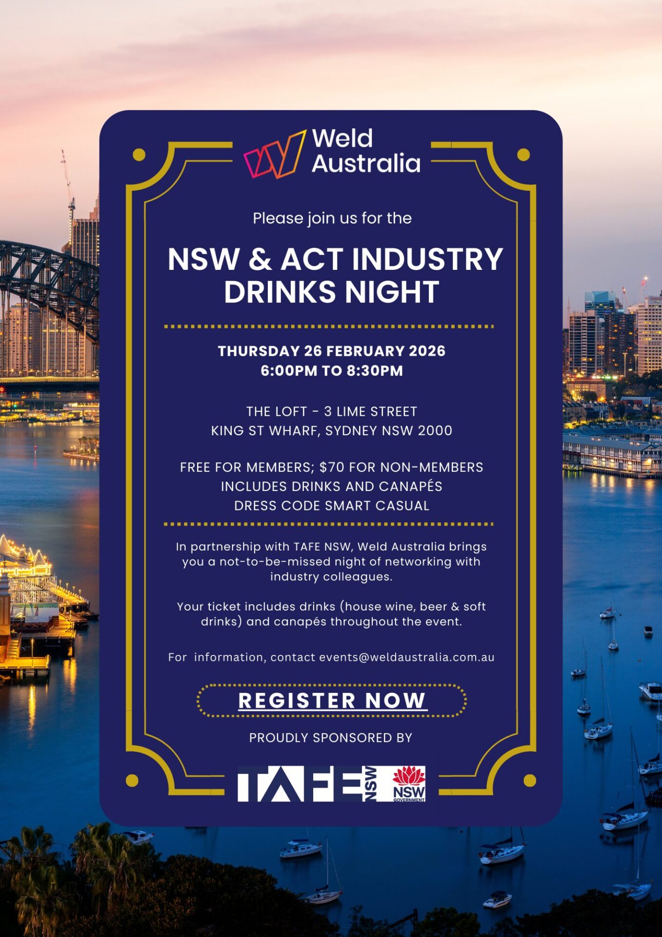 2025 NSW Industry Drinks Event Invitation